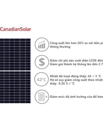 Tấm pin Năng Lượng Mặt Trời CANADIAN 450W